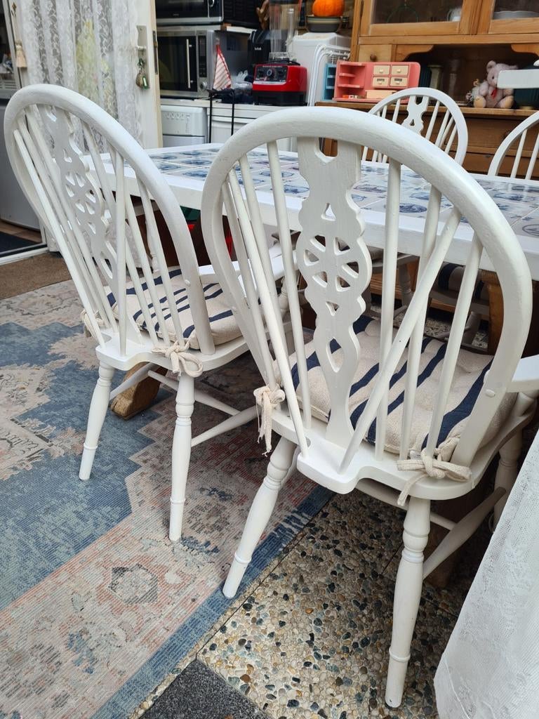 4 echte oude WINDSOR STOELEN, Antiek en Kunst, Ophalen