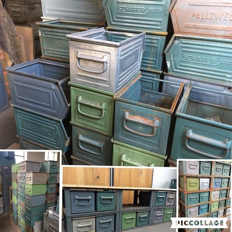 Stapelbakken Modulaire KASTEN Dressoir TV-kast Bakken SALE, Gebruikt, Ophalen of Verzenden, Minder dan 100 cm, Metaal