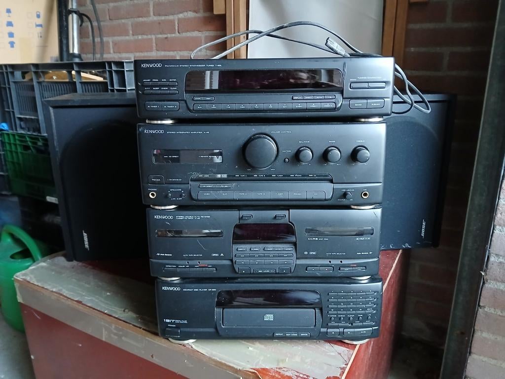 Kenwood stereo-installatie jaren 80 met Bose boxen, Audio, Tv en Foto, Stereo-sets, Ophalen, Gebruikt, Tuner of Radio, Overige merken
