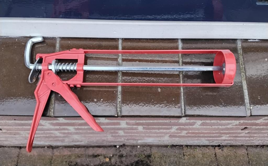 Kitpistool rood, Doe-het-zelf en Verbouw, Gereedschap | Handgereedschap, Ophalen of Verzenden