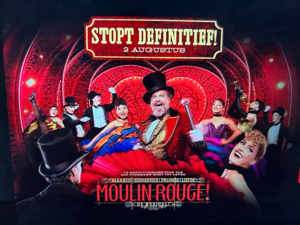 Moulin rouge de musical zondag 3 mei 19:00, Tickets en Kaartjes, Twee personen, Mei