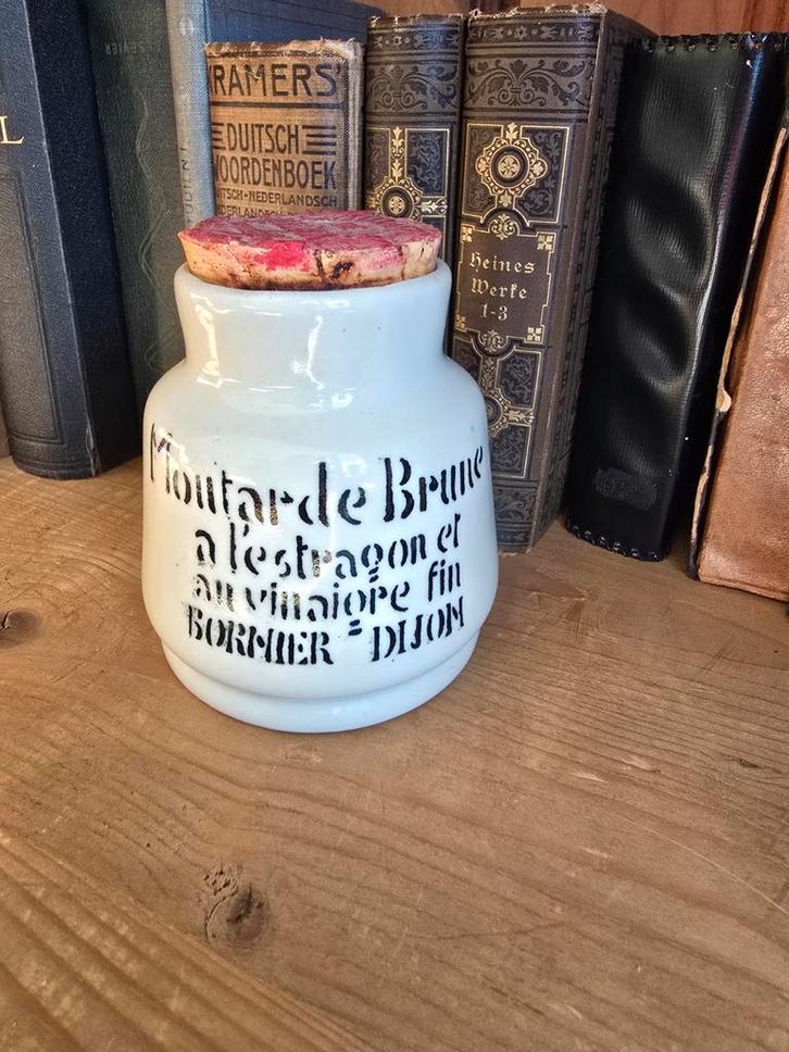 Antieke Franse Mosterdpot 'Moutarde de Brune', Antiek en Kunst, Antiek | Woonaccessoires, Ophalen of Verzenden