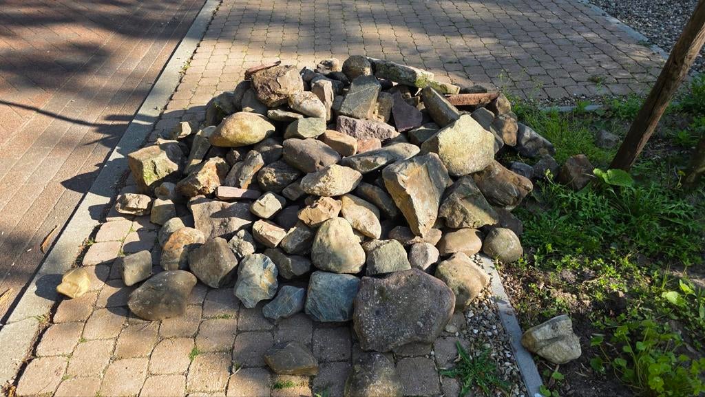 Vijverstenen - Diverse maten en vormen, Tuin en Terras, Grind, Keien en Split, Ophalen, Overige materialen, Gebruikt, Kei