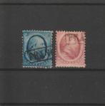 Nederland 1864, NVPH 4 t/m 5, Gestempeld., Verzenden, T/m 1940, Gestempeld