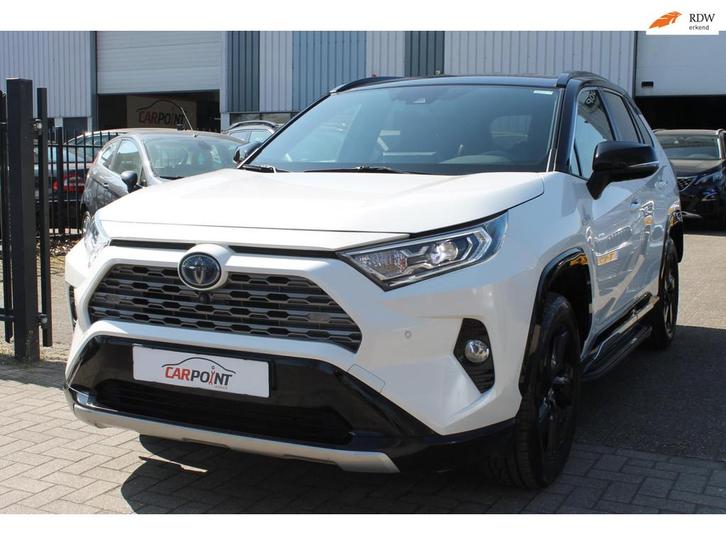 Toyota RAV4 2.5 Hybrid AWD Bi-Tone 360 Leer Trekhaak!, Auto's, Toyota, Bedrijf, Te koop, Rav4, 360° camera, 4x4, ABS, Achteruitrijcamera