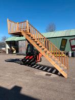 Houten trap met balustrade ( 296 ), Doe-het-zelf en Verbouw, Ladders en Trappen, Ophalen, Gebruikt, Trap, Nb