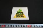 sticker AFVAL scheiding bespaart bergen, Ophalen, Zo goed als nieuw
