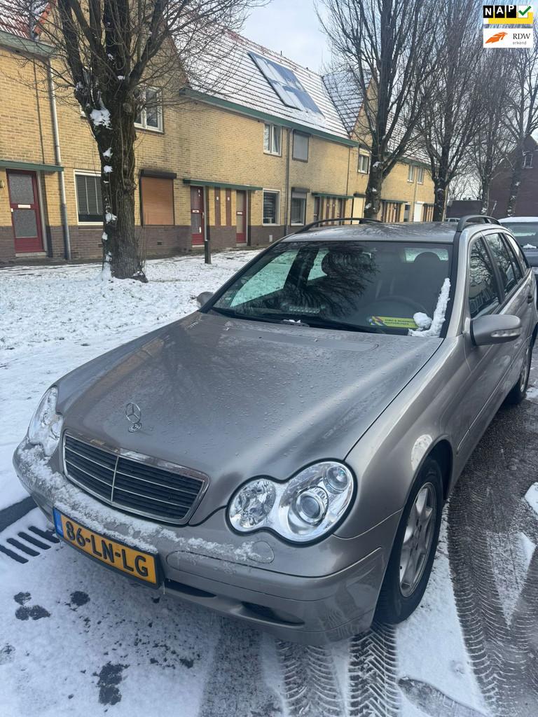 Mercedes-Benz C-klasse Combi 180 K. Elegance|Station|Airco|A, Automaat, Achterwielaandrijving, Gebruikt, Zwart
