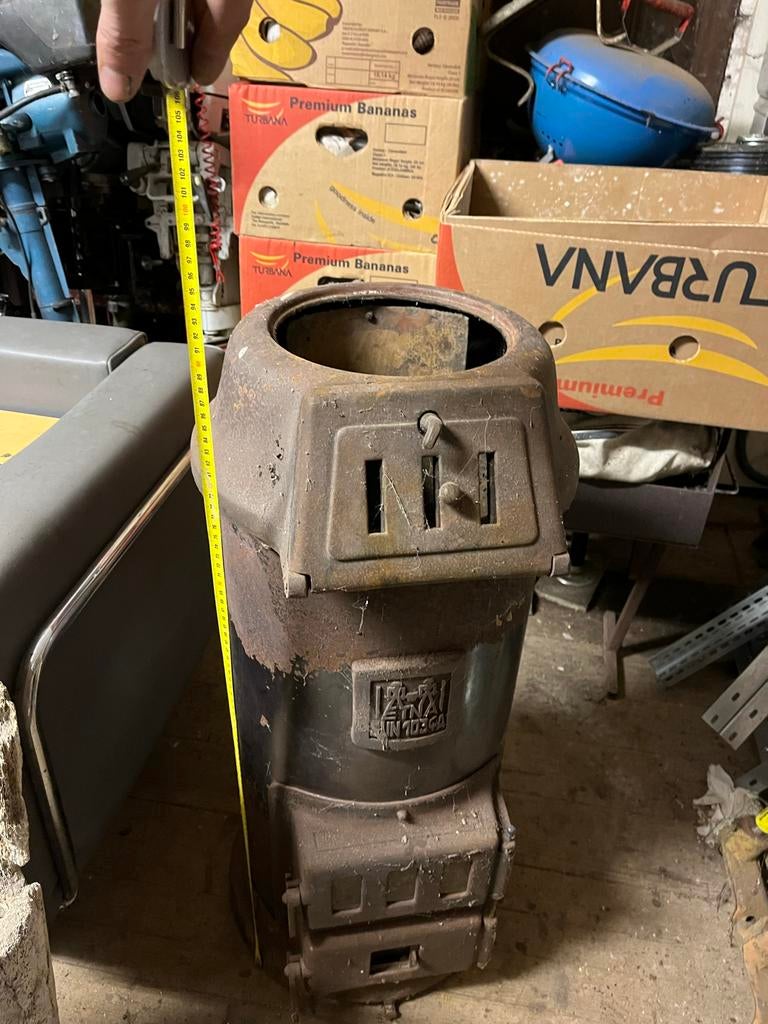 Antieke Kolenkachel - Robuust en Functioneel, Huis en Inrichting, Kachels, Ophalen, Gebruikt, Overige brandstoffen, Vrijstaand