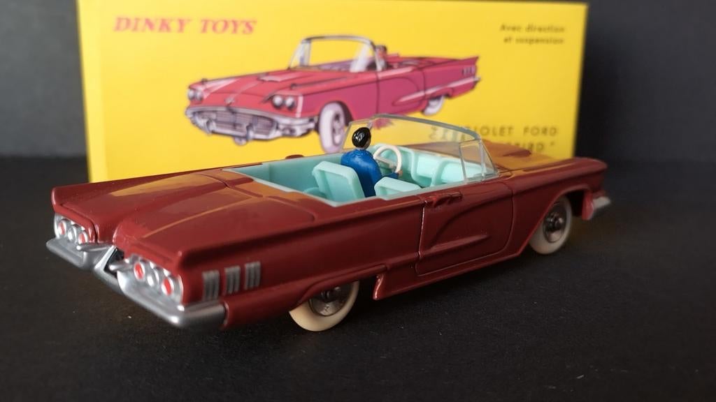 Ford Thunderbird Cabriolet red 1:43 Dinky Toys Atlas Pol, Auto, Verzenden, Dinky@atlascollections.com, Nieuw