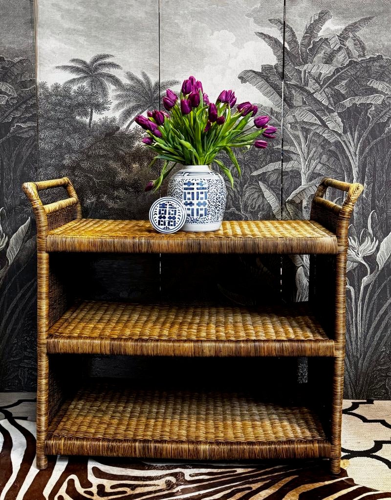 BIRMA RIET WANDTAFEL ETAGERE FLAMANT STYLE RIVIERA MAISON, Ophalen, Zo goed als nieuw, Minder dan 150 cm, Minder dan 100 cm