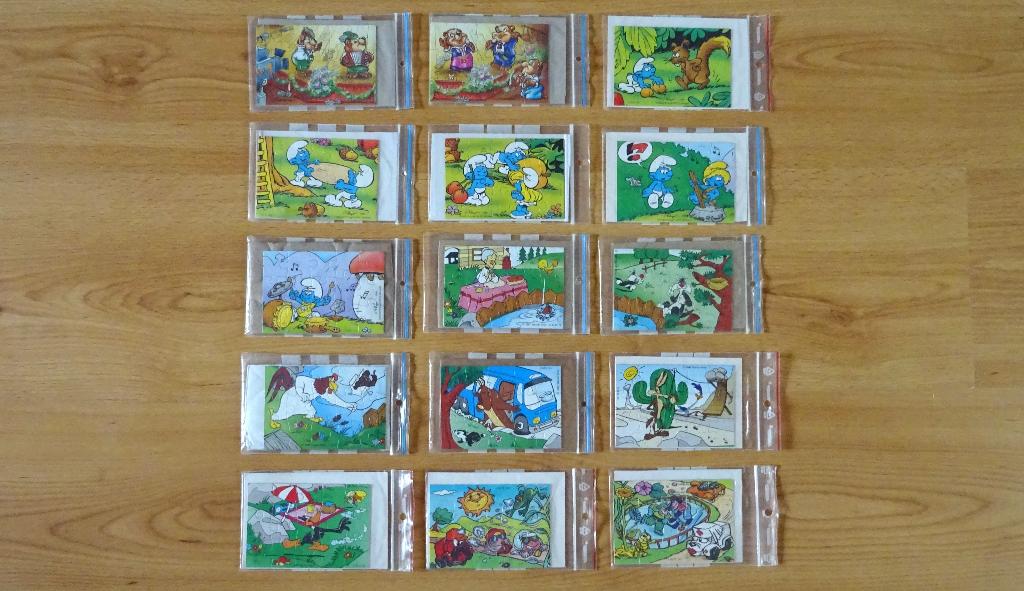 Verrassingsei puzzeltjes, Peyo, Verzamelen, Ophalen of Verzenden, Gebruikt