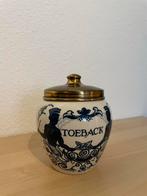 Antieke Tabakspot met Messing Deksel, Antiek en Kunst, Antiek | Keramiek en Aardewerk, Ophalen of Verzenden