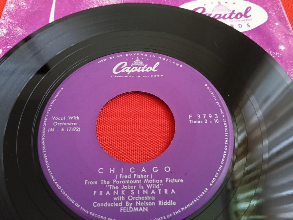 FRANK SINATRA 1957 CAPITOL LABEL VOCAL JAZZ, Cd's en Dvd's, Verzenden, Zo goed als nieuw, Jazz en Blues, EP