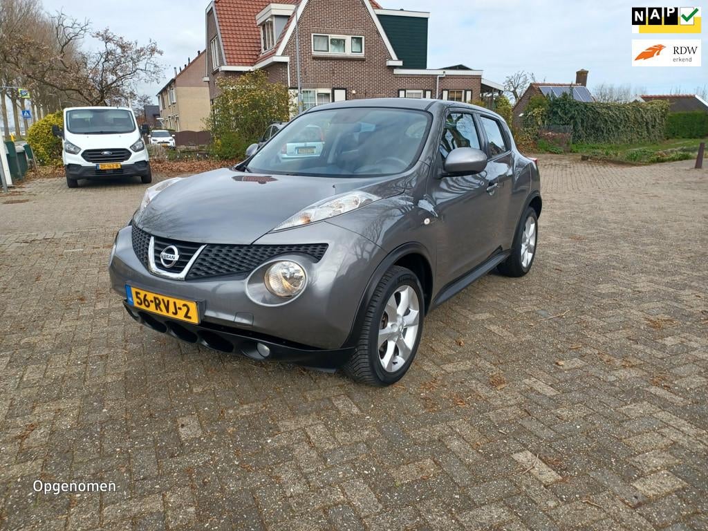 Nissan Juke 1.6 Acenta automaat 1e eigenaar NAP, Euro 5, Stof, 4 cilinders, 49 €/maand