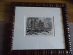 Cornelis Brandenburg - Amsterdam - Huis a/d drie grachten, Antiek en Kunst, Kunst | Etsen en Gravures, Ophalen of Verzenden