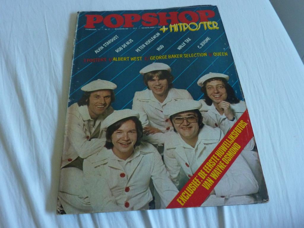 POPSHOP 1975-QUEEN-RUBETTES-MUD-STONES-CATS-SLADE-W TAX, Verzamelen, Tijdschriften, Kranten en Knipsels, Verzenden, 1960 tot 1980