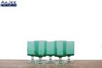 Set van 5 – Luminarc – Cavelier – Groot glas – Groene kelk, Ophalen of Verzenden, Gebruikt, Overige typen