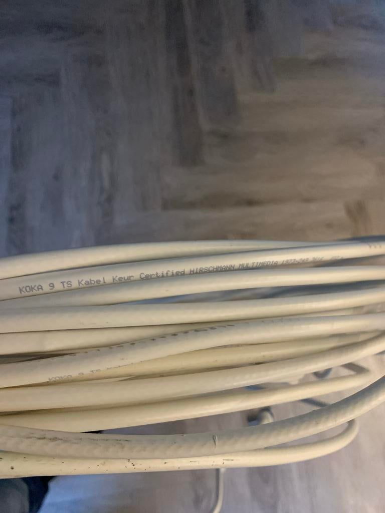 3x 7m Coax Kabel KOKA 9 TS Kabel Keur Certified, Ophalen of Verzenden, Gebruikt, 5 tot 10 meter, Coaxiale kabel