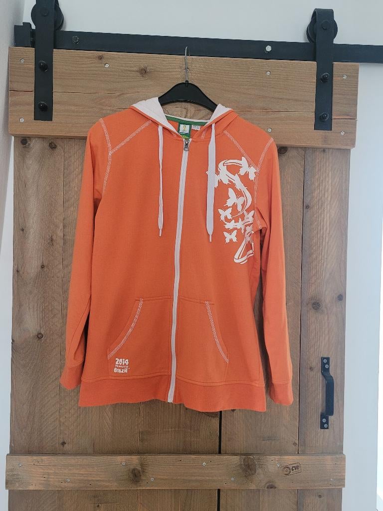 Dames vest / hoodie Koningsdag oranje maat M, Ophalen of Verzenden, Zo goed als nieuw, Maat 38/40 (M), Oranje