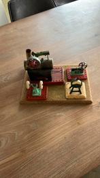 Stoom machine met 3 aandrijvingen, zie foto’s, Antiek en Kunst, Ophalen of Verzenden