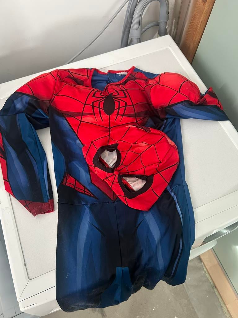 Spiderman verkleedpak, Ophalen, Gebruikt