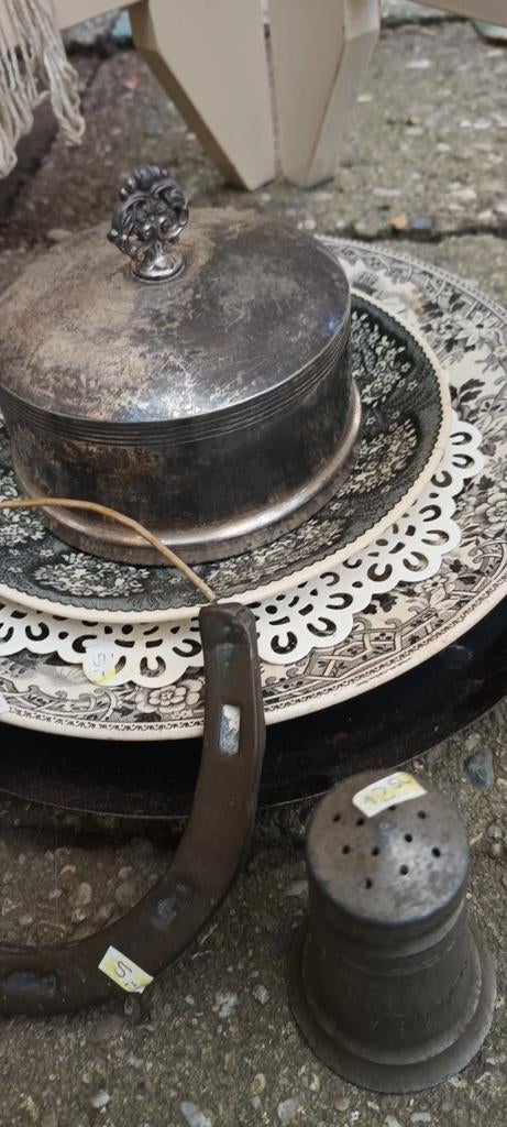 Zwart en grijze brocant, servies Oriental en Hanibal, Ophalen of Verzenden