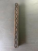 Antieke houten drukblok met bloemenpatroon, Ophalen of Verzenden