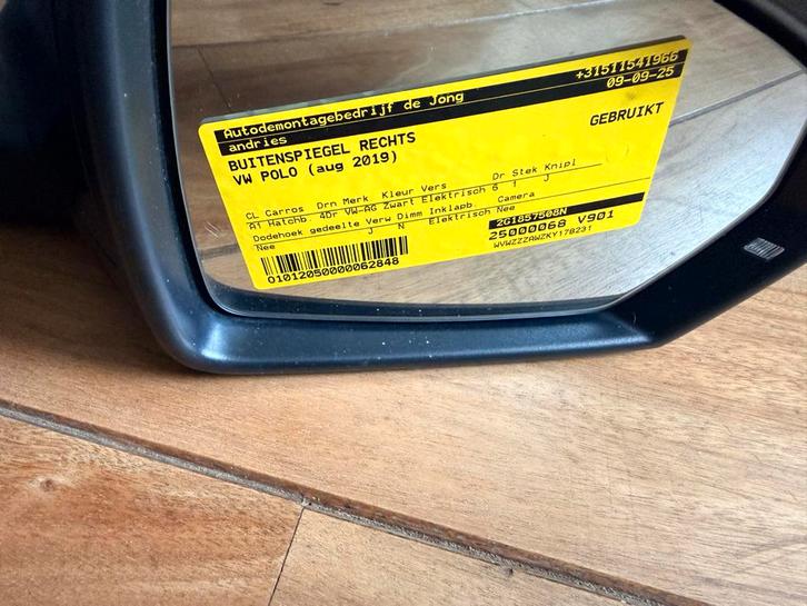 Polo 2019 rechter Spiegel, Auto-onderdelen, Spiegels, Volkswagen, Gebruikt, Ophalen of Verzenden