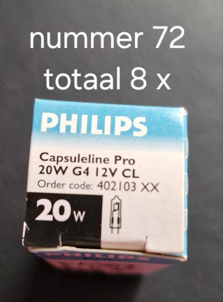 Nr. 72 Philips capsuline pro, Huis en Inrichting, Lampen | Losse lampen, Nieuw, Halogeen (gloei)lamp, Minder dan 30 watt, Bipin of Steekvoet
