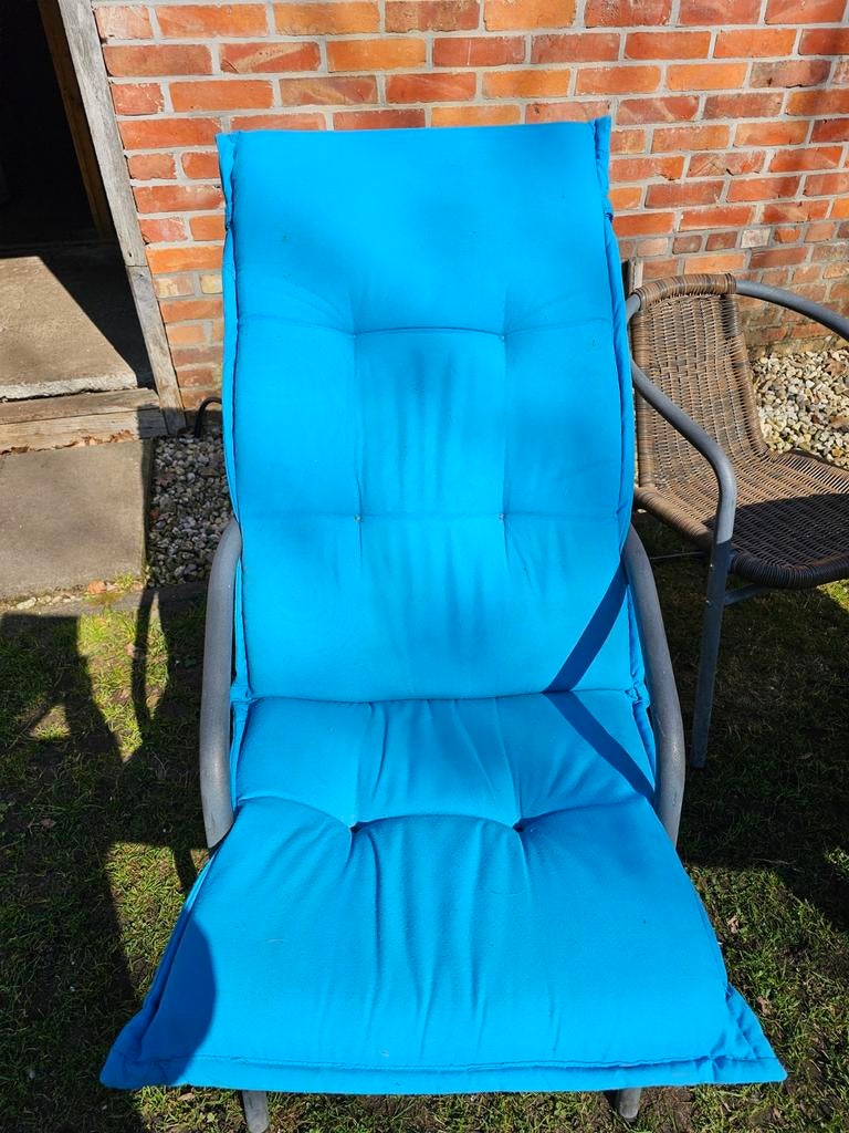 4 tuinkussens turquoise, Ophalen