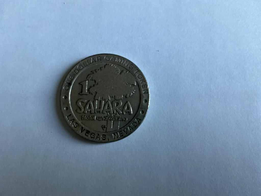 Sahara Hotel Casino Las Vegas 1 Dollar Gaming Token, Ophalen of Verzenden, Noord-Amerika, Losse munt