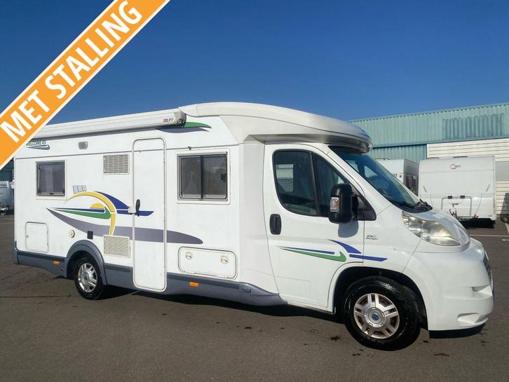 Chausson Welcome 85 bj 2007 +luifel stalling Fiat 4personen, Caravans en Kamperen, Campers, Bedrijf, tot en met 4, Half-integraal