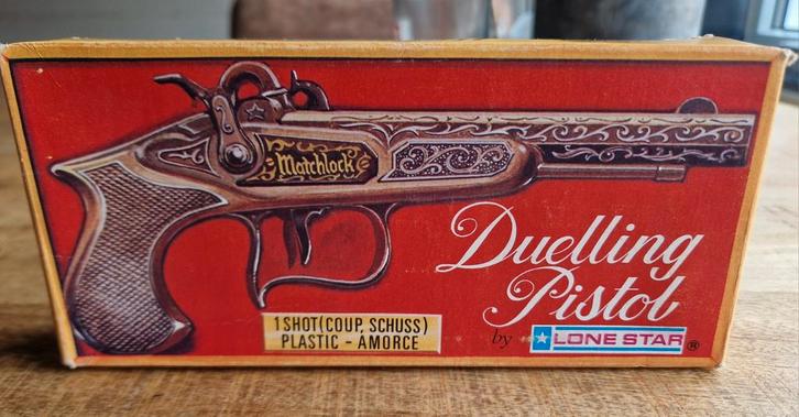 Lone Star Matchlock speelgoed pistool, Antiek en Kunst, Antiek | Speelgoed, Ophalen of Verzenden