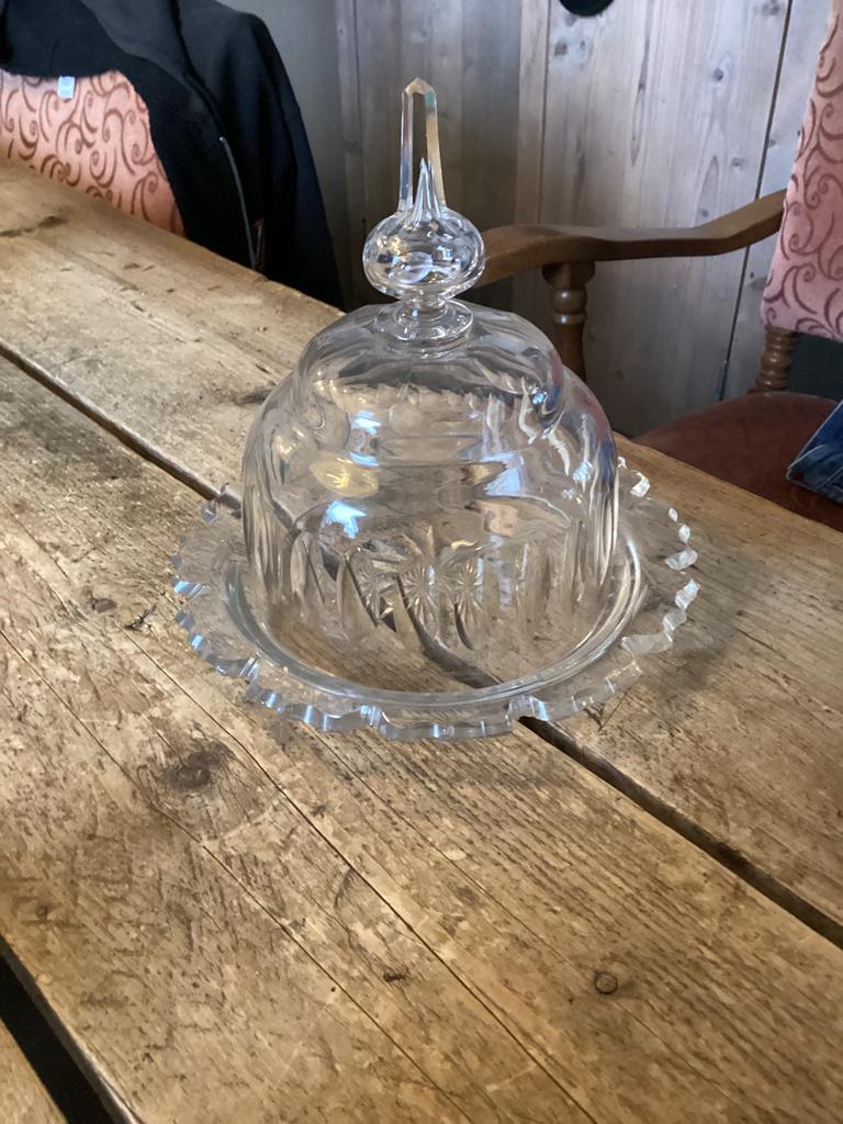 Glazen (kaas) stolp, Ophalen of Verzenden, Zo goed als nieuw