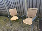 Tuinstoelen 6 stuks, Tuin en Terras, Gebruikt, Ophalen of Verzenden, Wicker, Stoel