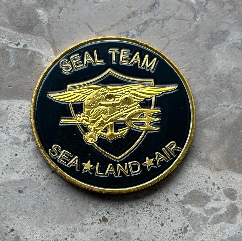 US Navy Seals coin, Verzamelen, Ophalen of Verzenden, Marine, Amerika, Embleem of Badge