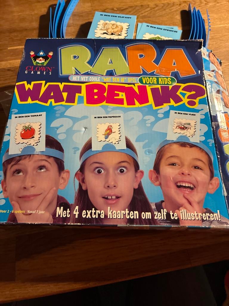 Rara Wat Ben Ik? voor kinderen, Drie of vier spelers, Ophalen of Verzenden, Gebruikt