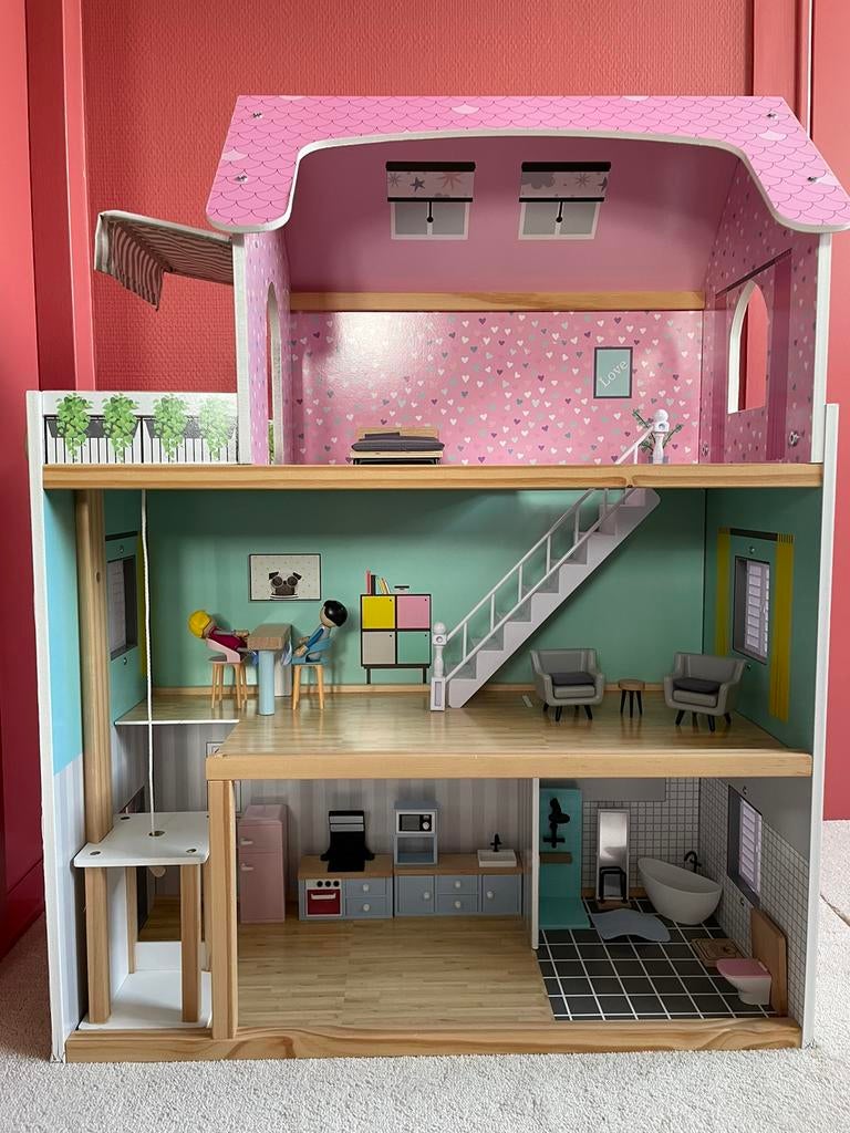 Poppenhuis, Ophalen, Zo goed als nieuw, Poppenhuis