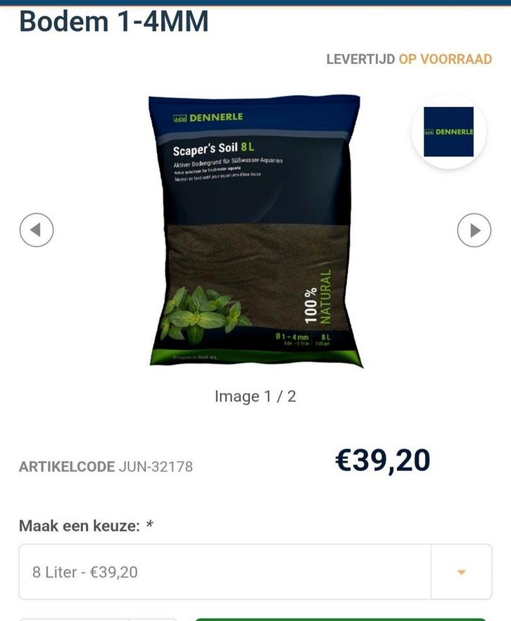 Scaper's Soil 2 zakken van 8 liter nieuw, Dieren en Toebehoren, Vissen | Aquaria en Toebehoren, Nieuw, Plant(en), Steen of Hout