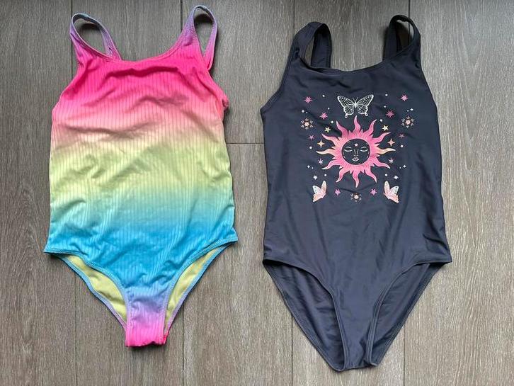2 Kinderbadpakken zwemkleding 10-11 jaar, Ophalen of Verzenden, Gebruikt