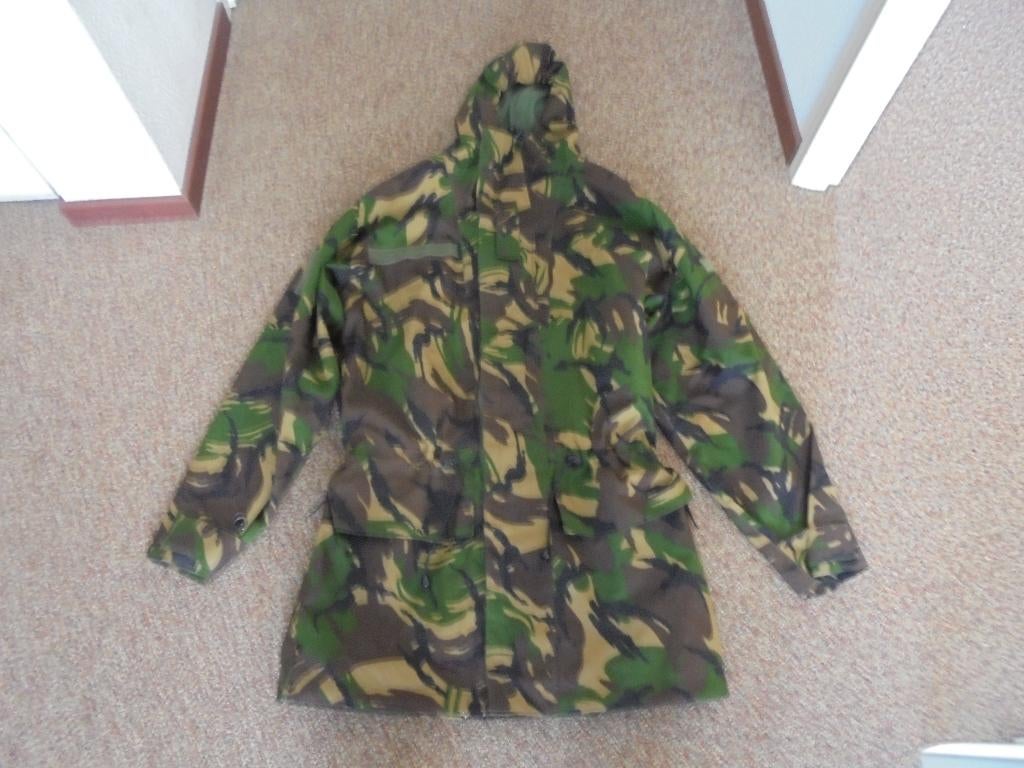 Bilaminaat regenjas woodland, XL, Verzamelen, Militaria | Algemeen, Ophalen, Landmacht, Nederland, Kleding of Schoenen