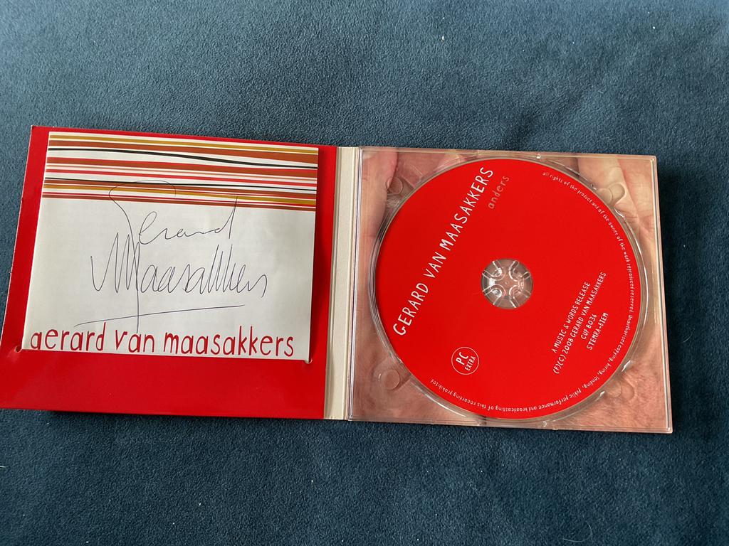 Gerard van Maasakkers - Anders (Gesigneerd), Cd's en Dvd's, Ophalen of Verzenden, Zo goed als nieuw