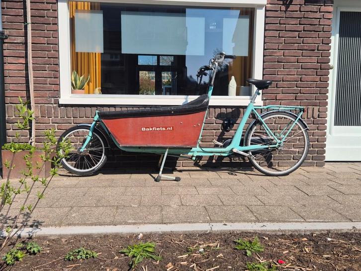 Bakfiets nl bakfiets long, Fietsen en Brommers, Fietsen | Bakfietsen, Gebruikt, Overige merken, 2 kinderen, Huif, Ophalen