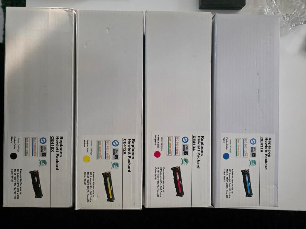 HP 411A, 412A, 413A en 410X Kleur & Zwart Tonerset, Computers en Software, Printers, Ophalen of Verzenden, Nieuw