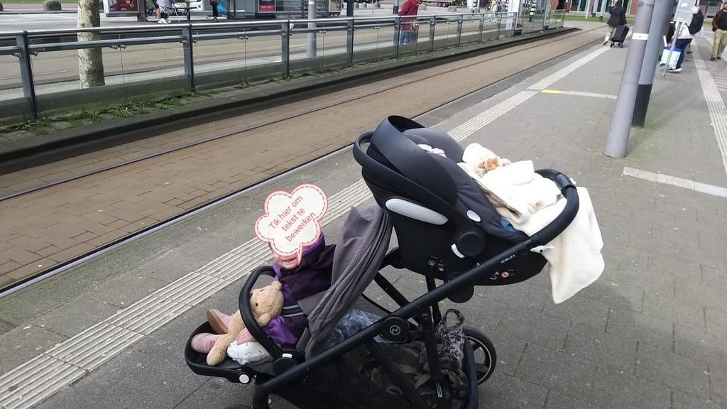 Gazelle S Duo Kinderwagen - Perfect voor twee kinderen, Kinderen en Baby's, Kinderwagens en Combinaties, Gebruikt, Verstelbare duwstang