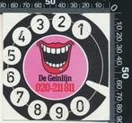 Sticker: PTT Telecommunicatie - De Geinlijn, Ophalen of Verzenden, Zo goed als nieuw, Bedrijf of Vereniging