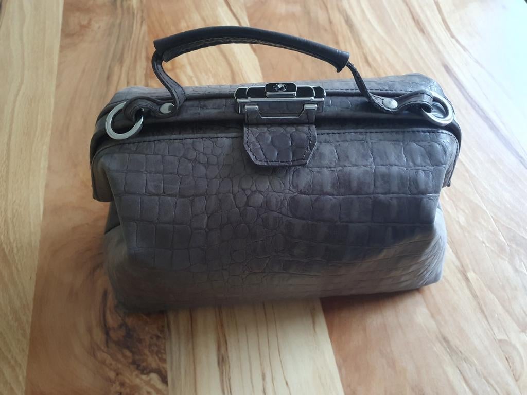 Leren dames dokterstas, 40 tot 60 cm, Bruin, Minder dan 35 cm, Ophalen of Verzenden