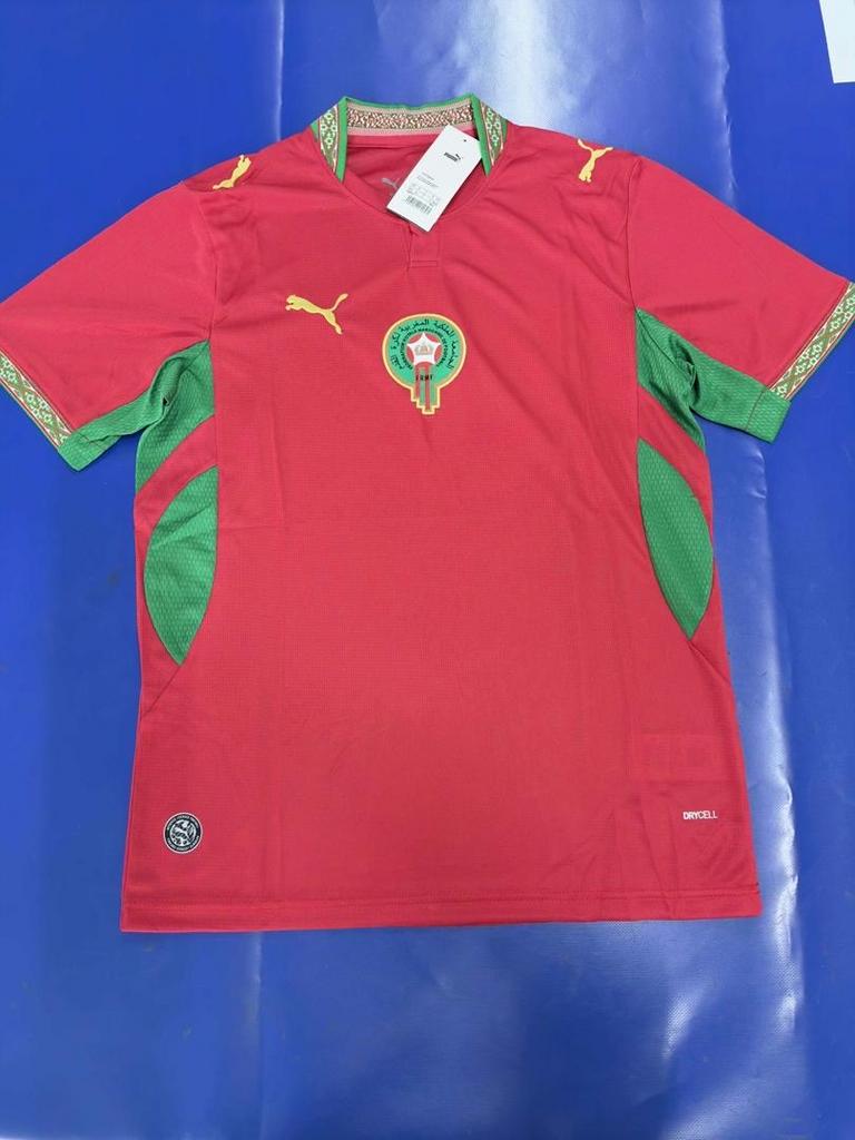 Marokko Voetbalshirt Rood - Nieuw met labels, Maat 48/50 (M), Nieuw, Ophalen of Verzenden, Voetbal