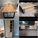 Woonkamerset salontafel,kast,TV-meubel,eettafel + 6 stoelen, Ophalen, Zo goed als nieuw